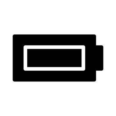 pil simgesi, vektör illüstrasyonu