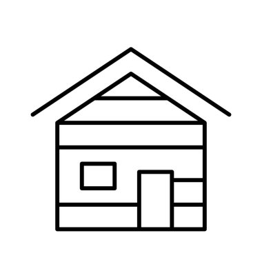 ev simgesi, vektör illüstrasyonu