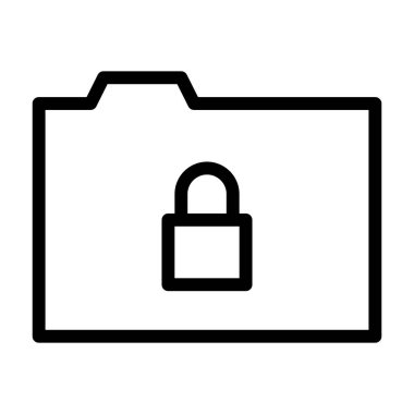 Beyaz arkaplanda çok gizli simge, vektör illüstrasyonu