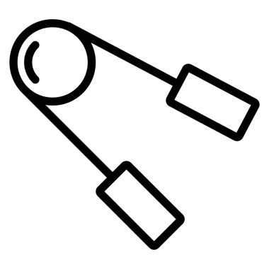 Atletizm simgesi, vektör illüstrasyonu