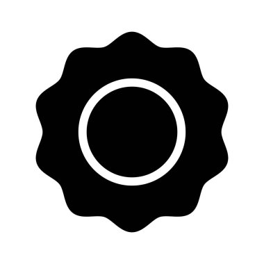 Madalya En İyi Servis simgesi, vektör illüstrasyonu