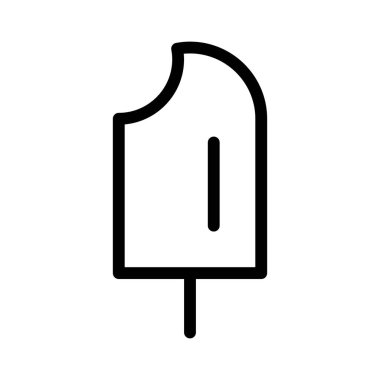 dondurma simgesi, vektör illüstrasyonu