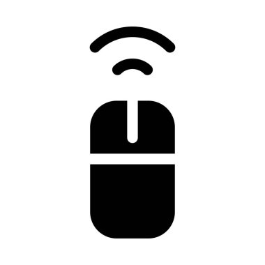 Kablosuz Bilgisayar Fare simgesi, vektör illüstrasyonu