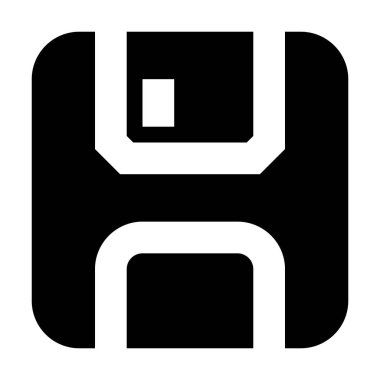 Disk simgesi, vektör çizimi