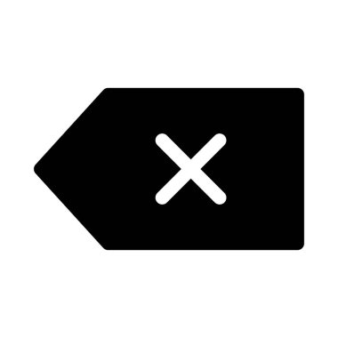 Simge, vektör illüstrasyonunu sil