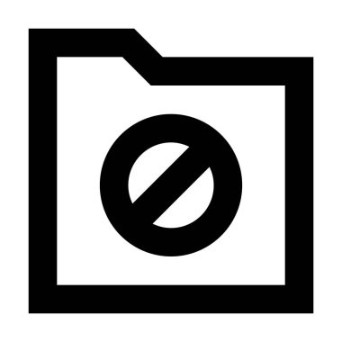 Beyaz arkaplan, vektör illüstrasyonunda Dizin HAYIR simgesi 