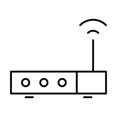 Beyaz arkaplanda yönlendirme simgesi, vektör illüstrasyonu