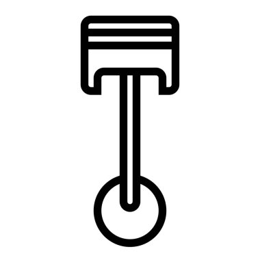 Piston simgesi, vektör illüstrasyonu