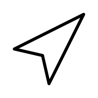 Konum Arrow simgesi, vektör illüstrasyonu