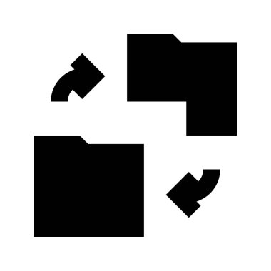 Beyaz arkaplanda dizin simgesi, vektör illüstrasyonu