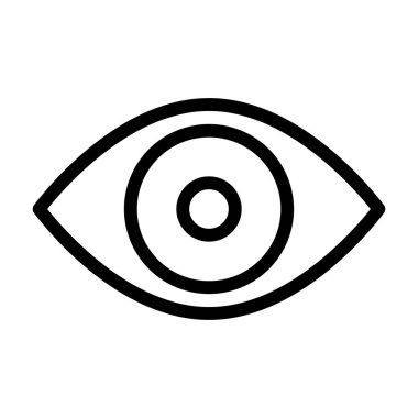 İnsan Gözü simgesi, vektör