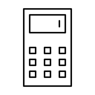hesap makinesi simgesi, vektör illüstrasyonu