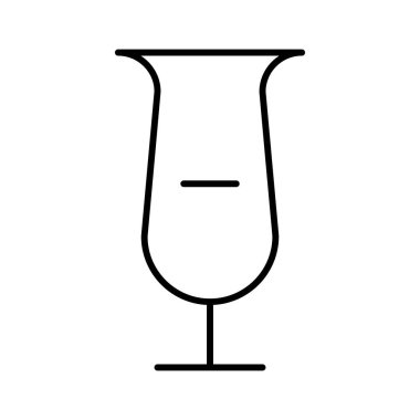 Kokteyl simgesi, vektör illüstrasyonu