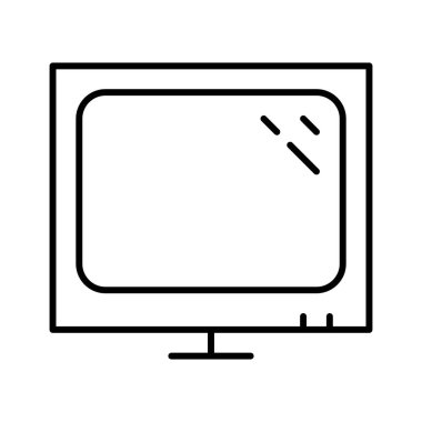 Beyaz arkaplan, vektör illüstrasyonunda simgeyi göster