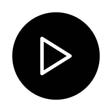 Sağ Küçük Ok Yön Taşı simgesi, vektör illüstrasyonu