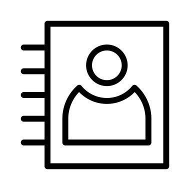 Kişi simgesi, vektör illüstrasyonu