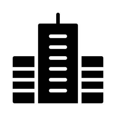 İş Binası Finans simgesi, vektör