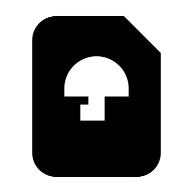 Beyaz arkaplan üzerindeki belge simgesi, vektör illüstrasyonu