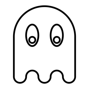 Hayalet simgesi, vektör illüstrasyonu