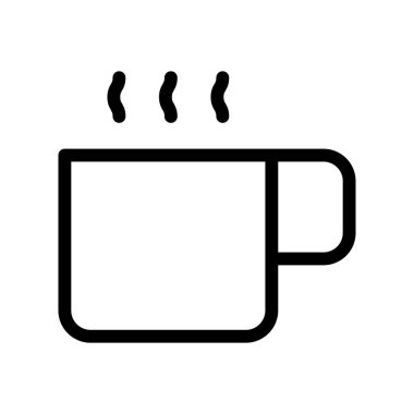 kahve simgesi, vektör illüstrasyonu