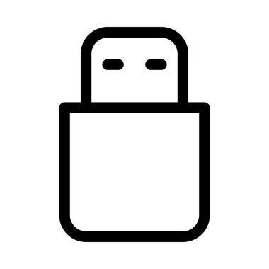 Usb Flash Depolama simgesi, vektör illüstrasyonu