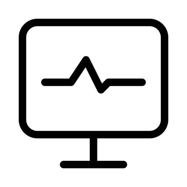 Kalp Nabzı Tıbbi simgeyi göster, vektör