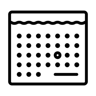 Takvim simgesi, vektör çizimi