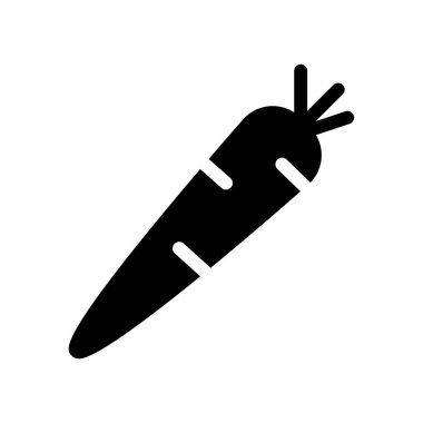 Havuç Sebze ikonu, vektör illüstrasyonu