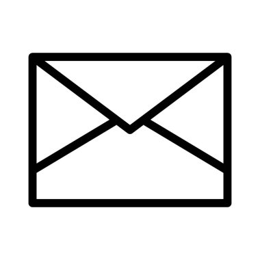 posta zarfı simgesi, vektör illüstrasyonu 