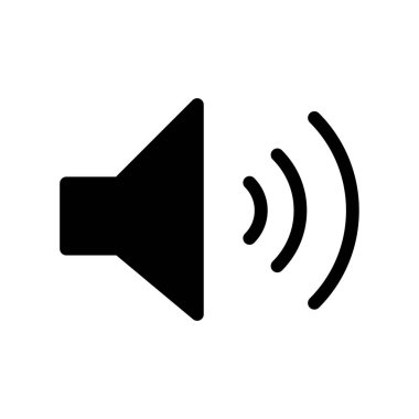 Yüksek sesli simge, vektör illüstrasyonu