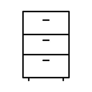  Depolama Ofisi simgesi, vektör illüstrasyonu