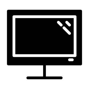 Beyaz arkaplan, vektör illüstrasyonunda simgeyi göster