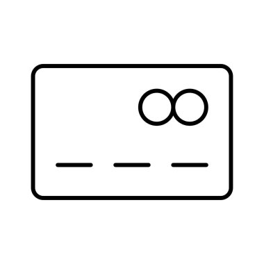 Kredi kartı simgesi, vektör illüstrasyonu