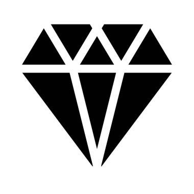 Elmas simgesi, vektör illüstrasyonu 