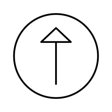 yukarı ok simgesi, vektör illüstrasyonu  