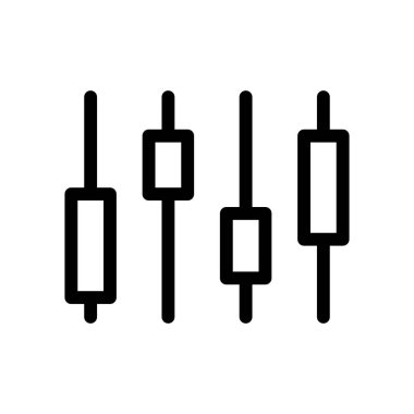 Şamdan simgesi, vektör illüstrasyonu