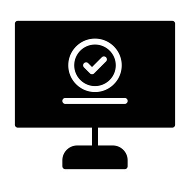 Sistem Denetimi Arayüz simgesi, vektör illüstrasyonu