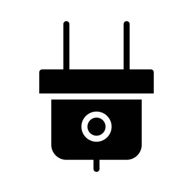 Güç Eklentisi simgesi, vektör illüstrasyonu   