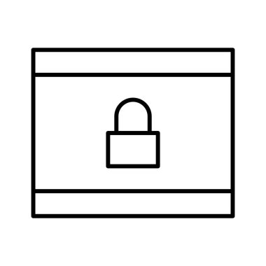 Kriptografi simgesi, vektör illüstrasyonu