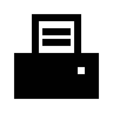 Yazıcı simgesi, vektör illüstrasyonu