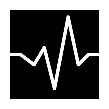 Dalga Müzik simgesi, vektör illüstrasyonu 