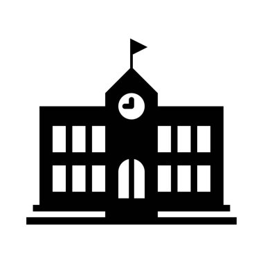  Okul simgesi, vektör illüstrasyonu