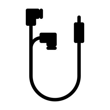 kulaklık simgesi, vektör illüstrasyonu