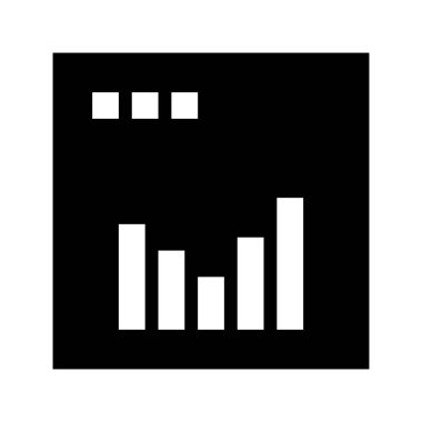 bar çizelgesi simgesi, vektör illüstrasyonu