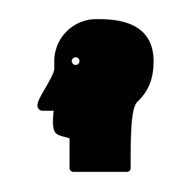 Beyin Tıbbı simgesi, vektör illüstrasyonu