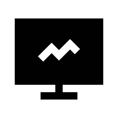 Beyaz arkaplan, vektör illüstrasyonunda simgeyi göster