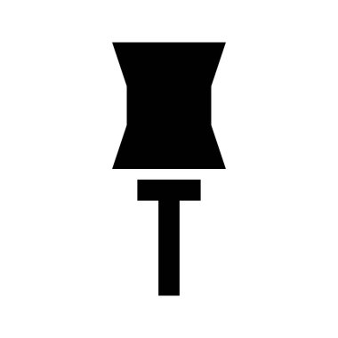 pin simgesi, vektör illüstrasyonu