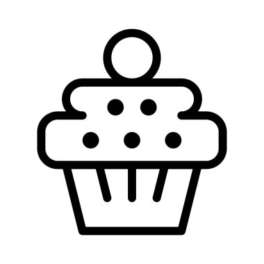 Kek Fırını simgesi, vektör illüstrasyonu