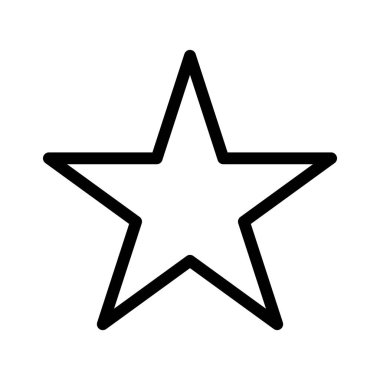 Yıldız simgesi, kalite derecesi, vektör illüstrasyonu