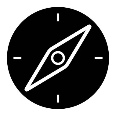 pusula simgesi, vektör illüstrasyonu